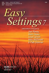 Easy Settings 7 SAB Choral Score cover